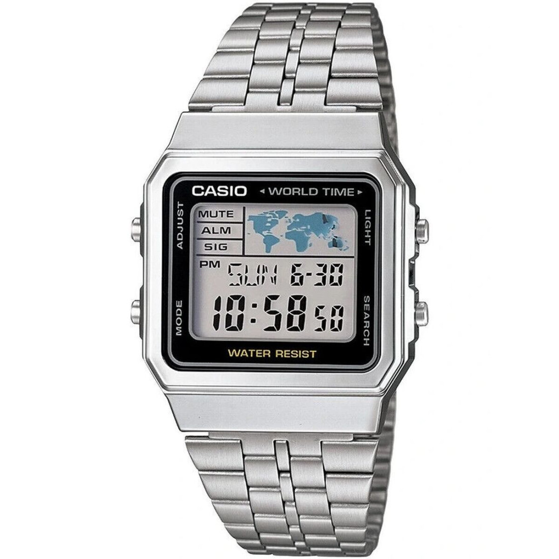 Abiejų lyčių laikrodis Casio VINTAGE Juoda Sidabras (Ø 34 mm)