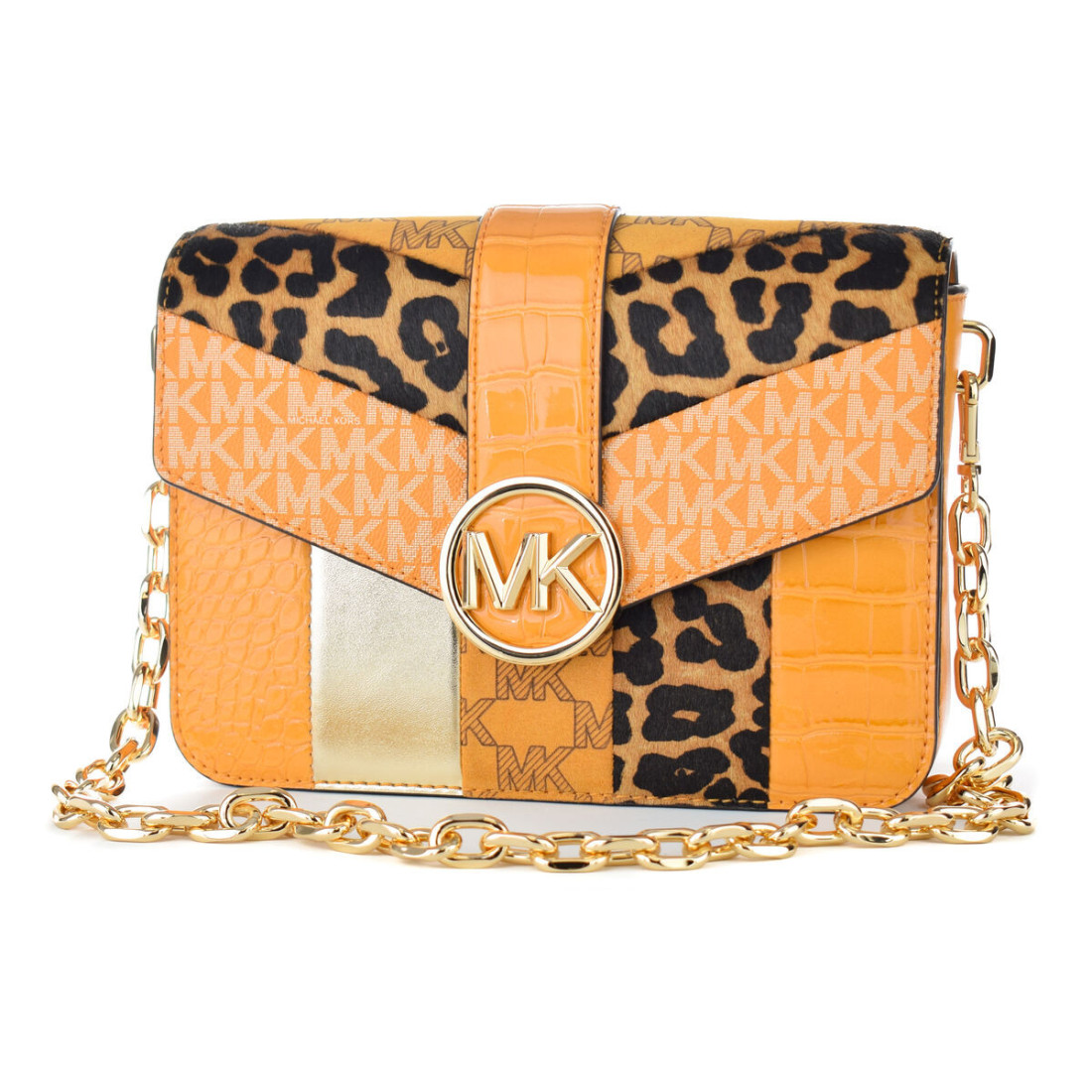 Moteriška Rankinė Michael Kors 35F2GNML2Y-HNY-CMB-MULTI Geltona 22 x 18 x 5 cm