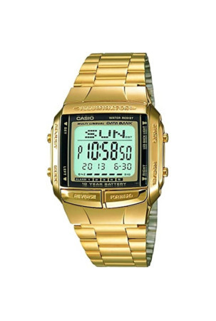 Laikrodis vyrams Casio DATABANK Auksinis (Ø 38 mm)