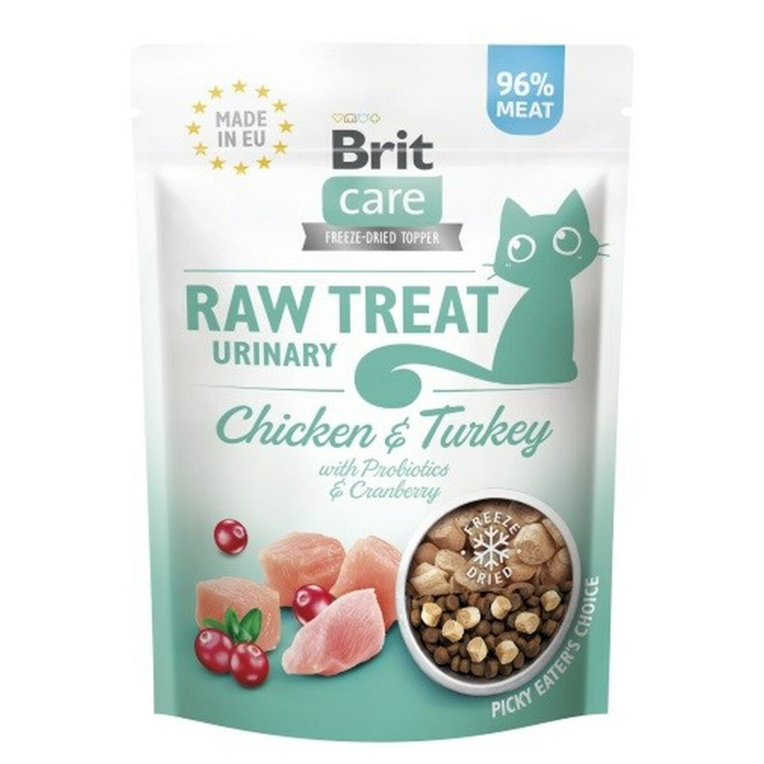 Snack for Cats Brit Care Raw Treat Urinary Višta 40 g