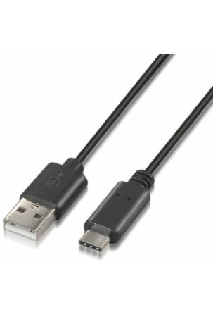 USB A - USB-C kabelis NANOCABLE 10.01.2102 Juoda 2 m