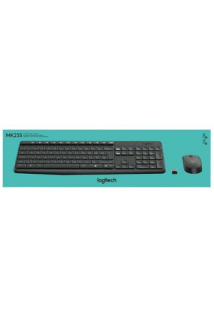 Klaviatūra ir belaidė pelė Logitech 920-007919 Pilka Ispaniška Qwerty QWERTY