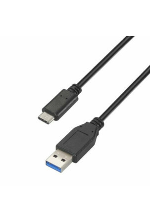 Kabelis USB-C į USB Aisens A107-0060 Juoda 1 m