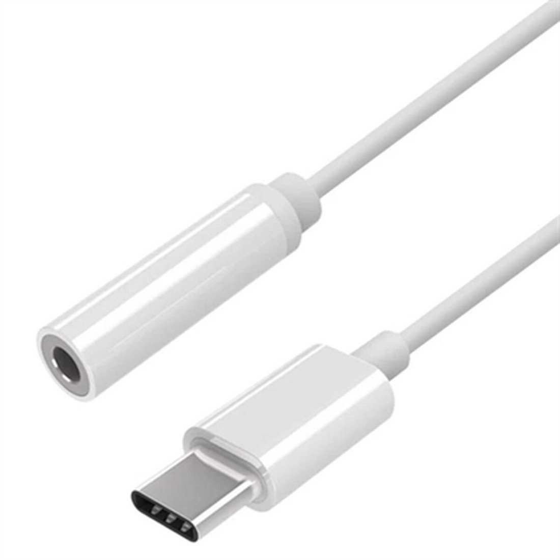 USB-C – Jack 3.5 mm adapteris Aisens A109-0384 15 cm Balta