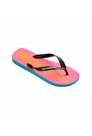 Paplūdimio šlepetės moterims Havaianas Top Logomania Mėlyna Rožinė