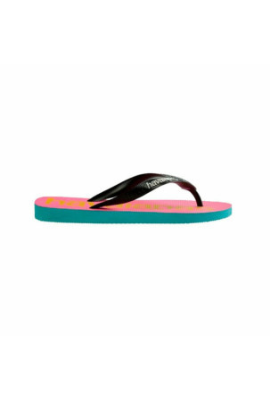 Paplūdimio šlepetės moterims Havaianas Top Logomania Mėlyna Rožinė