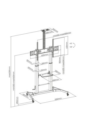 TV laikiklis Aisens FT100TE-171 60" 100" 100 kg