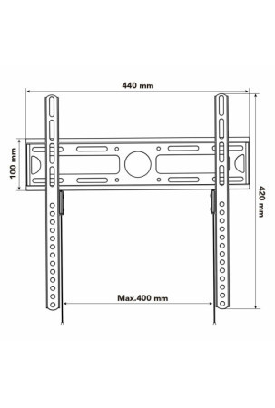 TV laikiklis Nox NXLITEWALLSTAND 23"-55" 35 kg