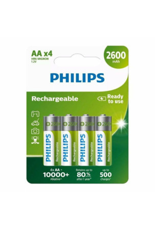 Baterijos Philips R6B4B260/10 1,2 V