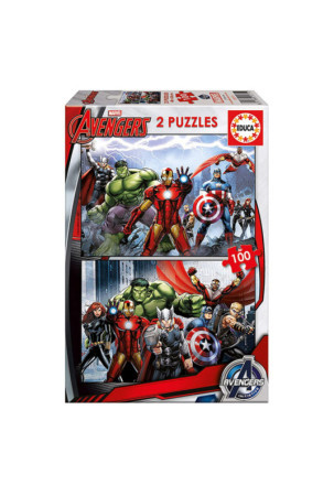 Dėlionė Educa Marvel Avengers (2 x 100 pcs)