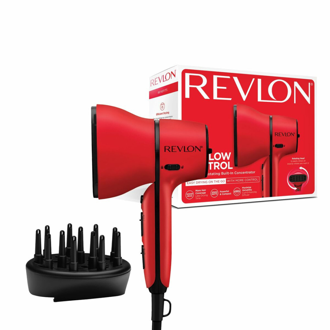 Plaukų džiovintuvas Revlon RVDR5320 Raudona 2000 W