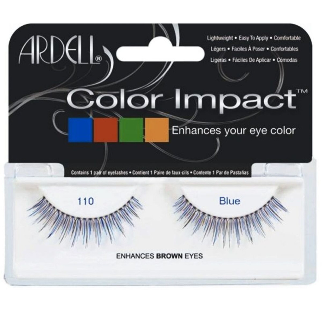 Netikrų blakstienų rinkinys Ardell Color Impact Nº 110 Blue