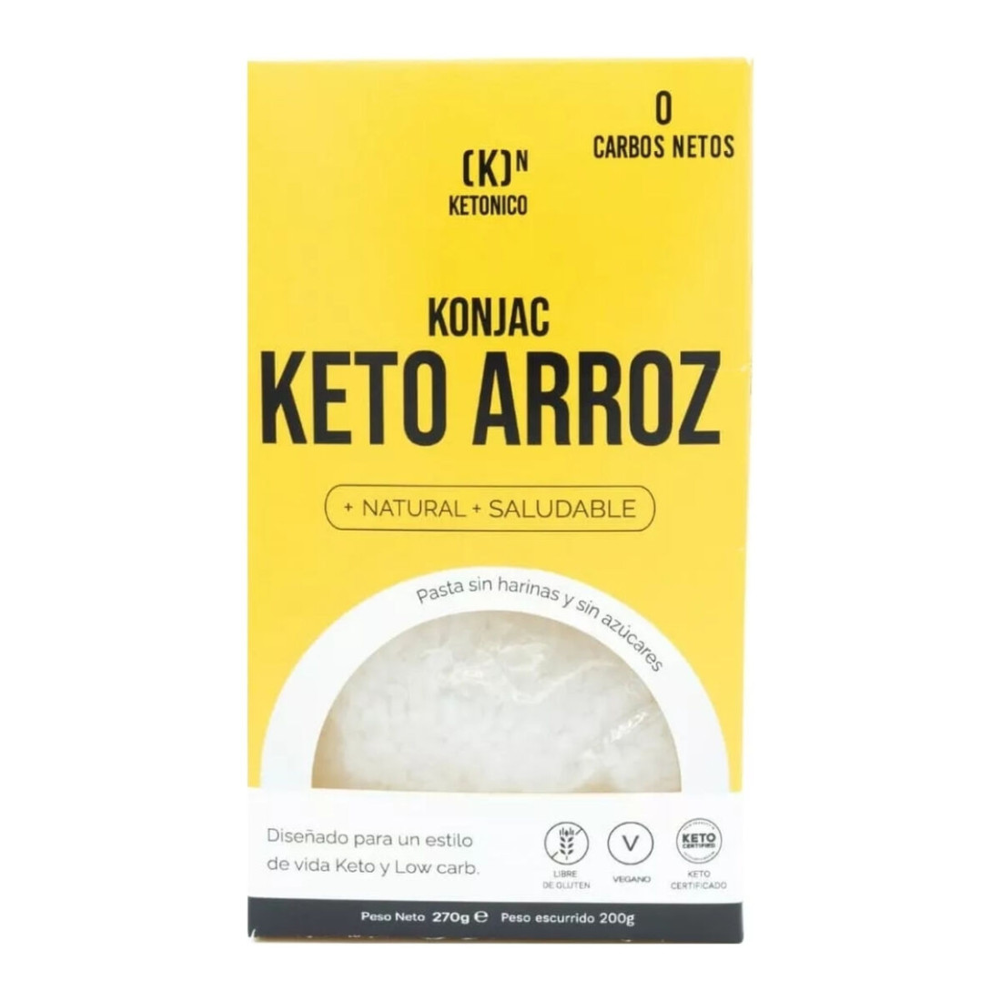 Ryžių pasta Ketonico Conscious Konjac (8 vnt.)