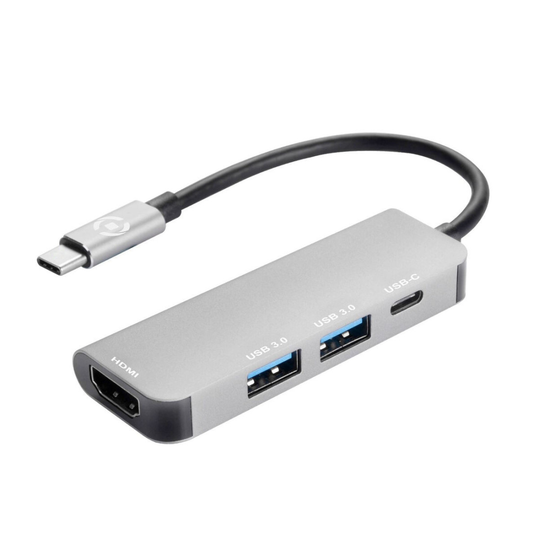 USB-C šakotuvas Celly Prohub Pilka (1 vnt.)