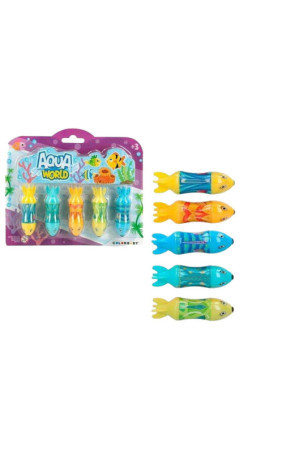 Vandens žaidimas Colorbaby AquaWorld 18,5 x 25 x 16 cm Žuvis 5 Dalys