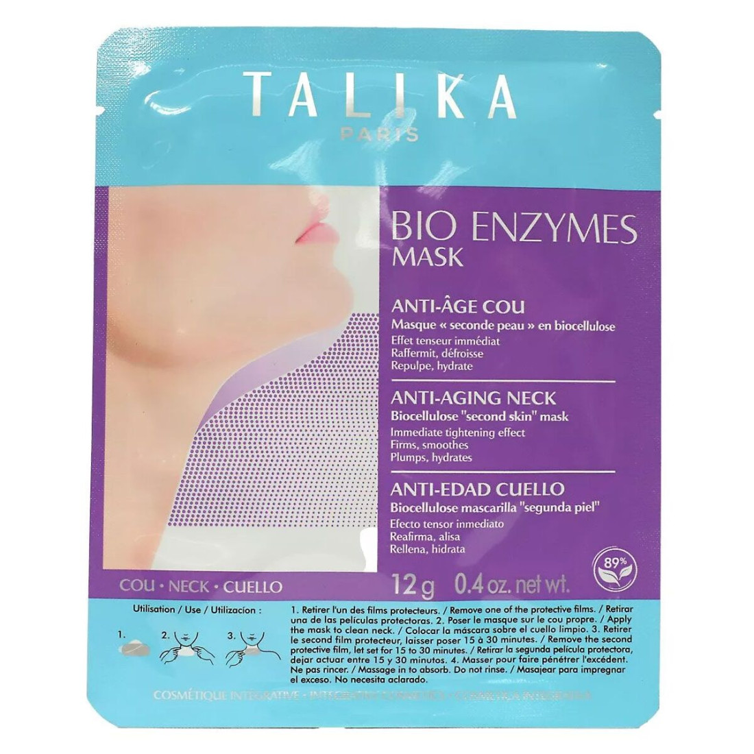 Kaukė Talika Bio Enzymes 12 g Nuo senėjimo Kaklas