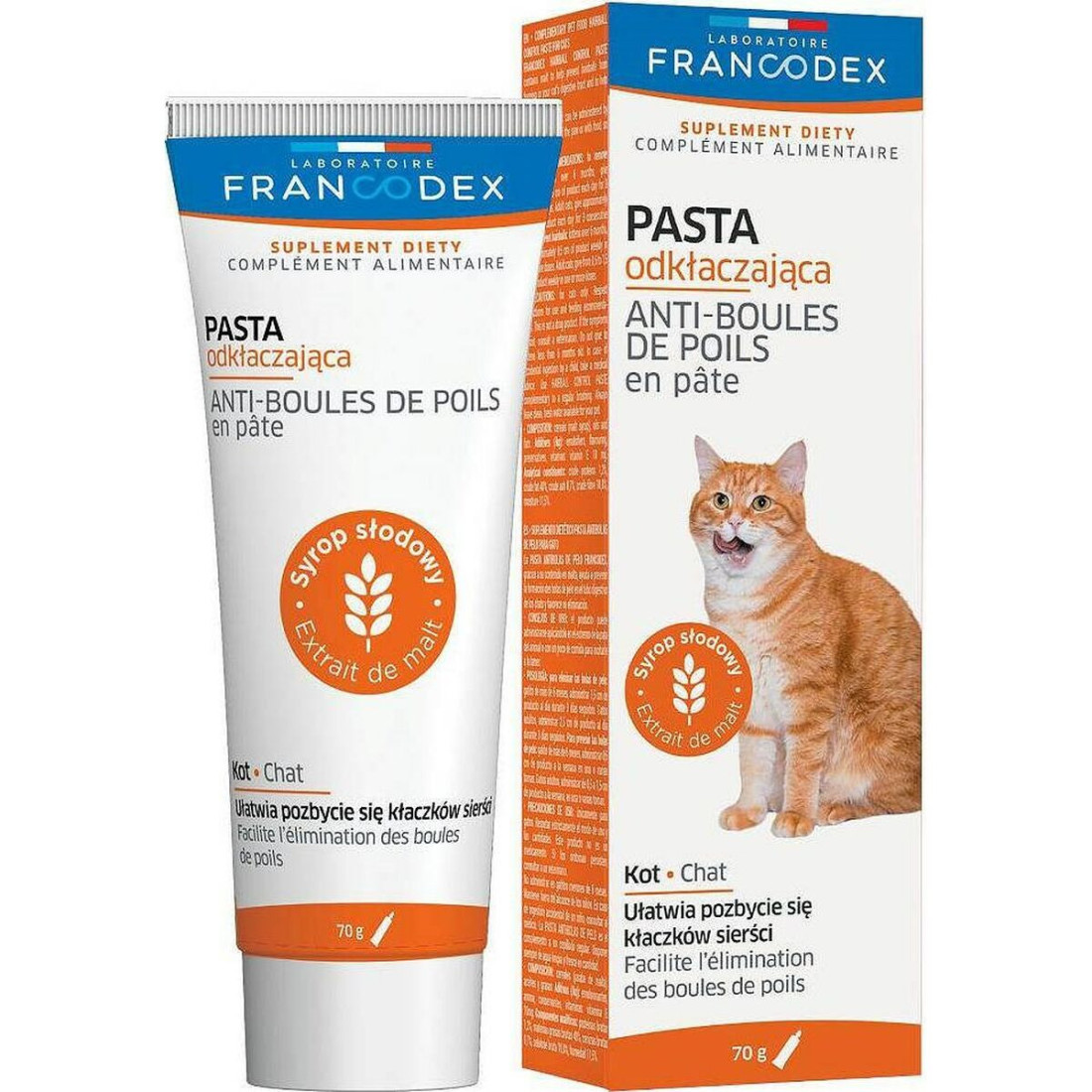 Maisto papildas Francodex FR179124 control bolas de pelo 70 g