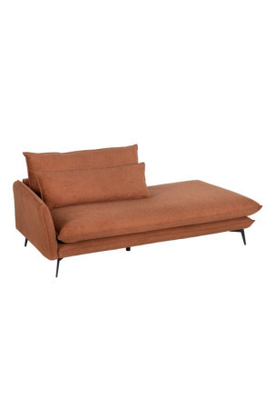 Chaise poilsio sofa Ruda Medžio Geležis Foam 210 x 100 x 90 cm