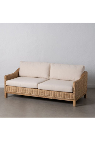 Sodo sofa Natūralus Mango mediena Foam Natūralus pluoštas 180 x 86 x 80 cm