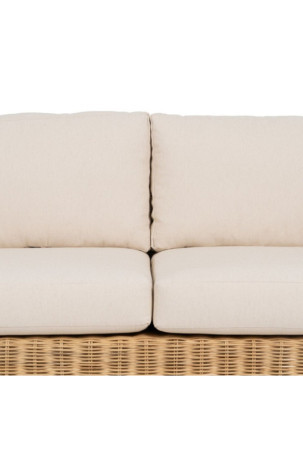 Sodo sofa Natūralus Mango mediena Foam Natūralus pluoštas 180 x 86 x 80 cm