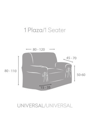 Sofos dėklas Eysa MID Rusvai gelsva 100 x 110 x 120 cm