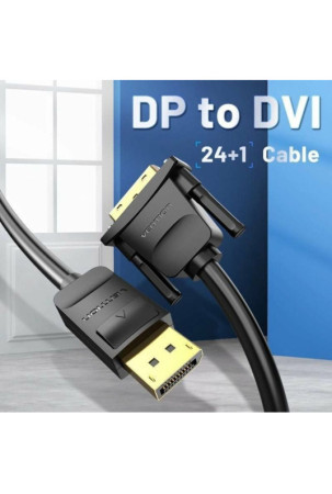 DisplayPort - DVI adapteris Vention HAFBG Juoda 1,5 m