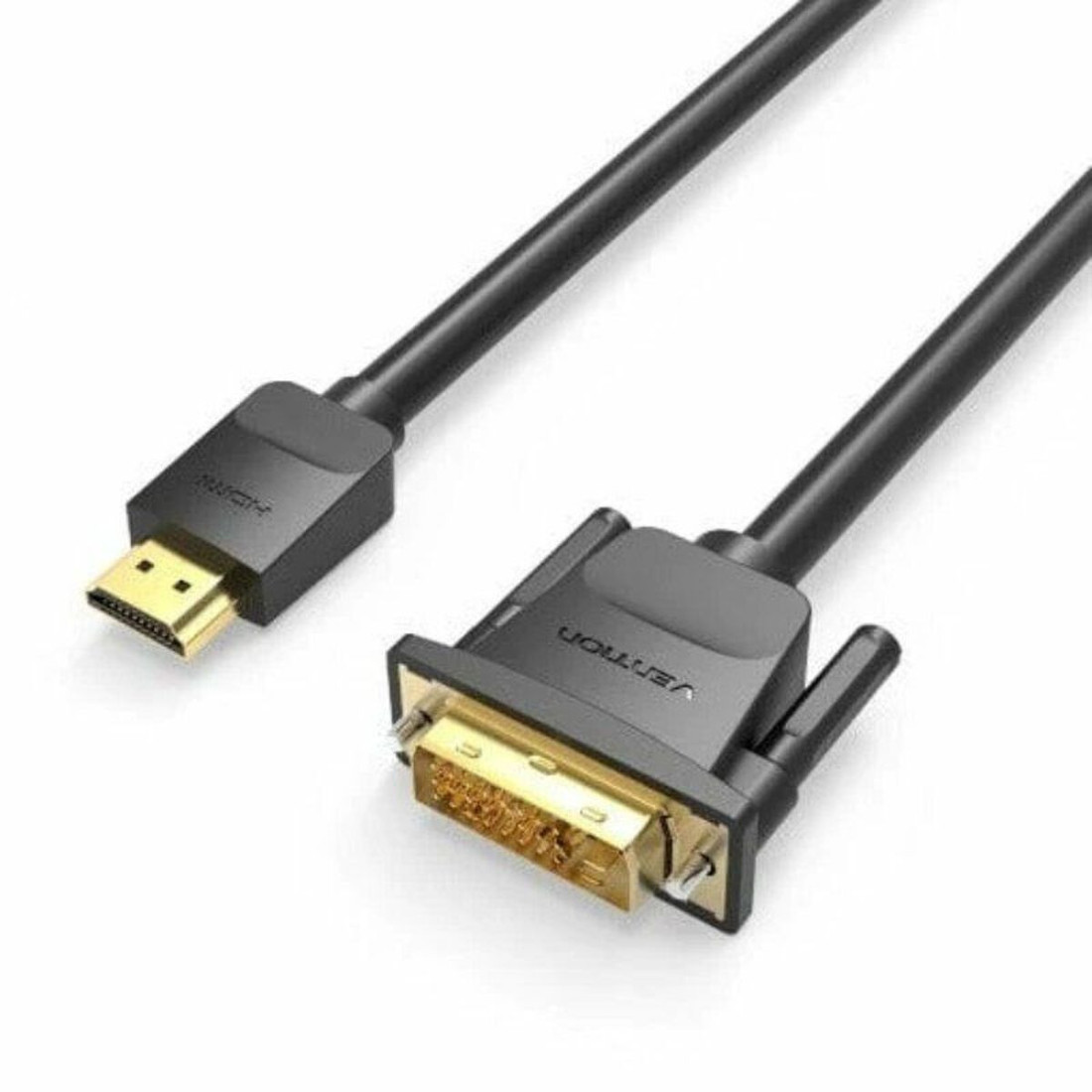 DVI – HDMI adapteris Vention ABFBF Juoda 1 m