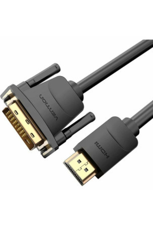 DVI – HDMI adapteris Vention ABFBF Juoda 1 m