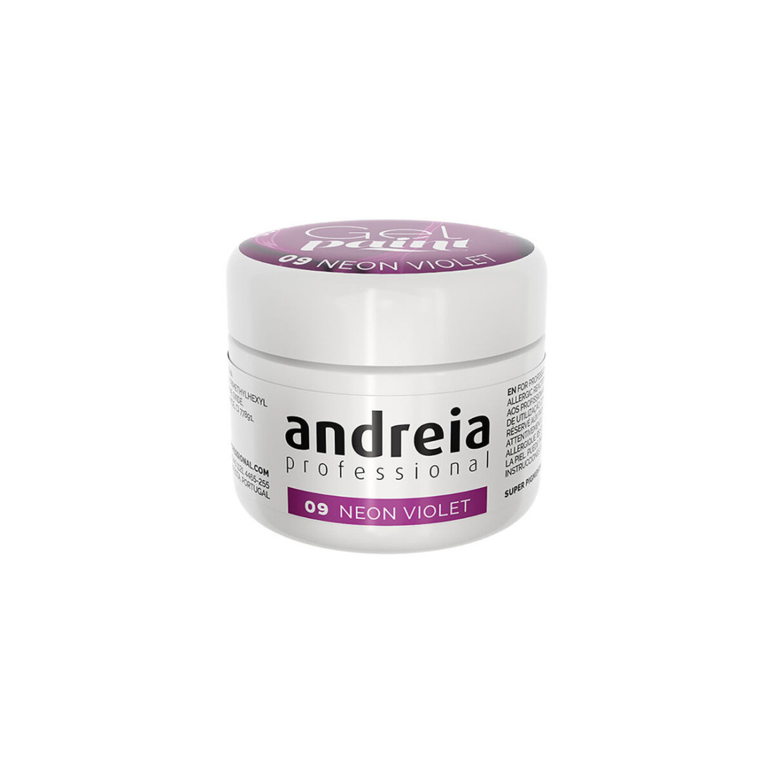 Nagų lakas Andreia Gel Paint Violetinė Nº 09 4 ml Neonas