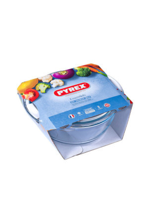 Puodas su dangčiu Pyrex Essentials Skaidrus 2,1 L (3 vnt.)