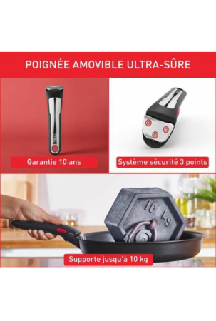 Elementai virtuvei Tefal Ingenio Pilka 6 Dalys