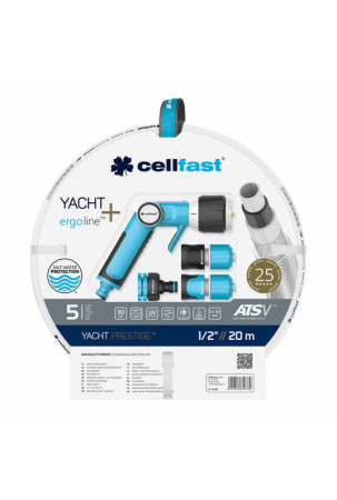 Žarna su priedų rinkiniu Cellfast Yacht PVC 20 m Ø 12,5 mm Išlankstomas