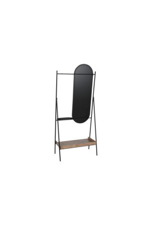 Salė Home ESPRIT Juoda Natūralus Metalinis Eglė 80 x 41 x 183 cm