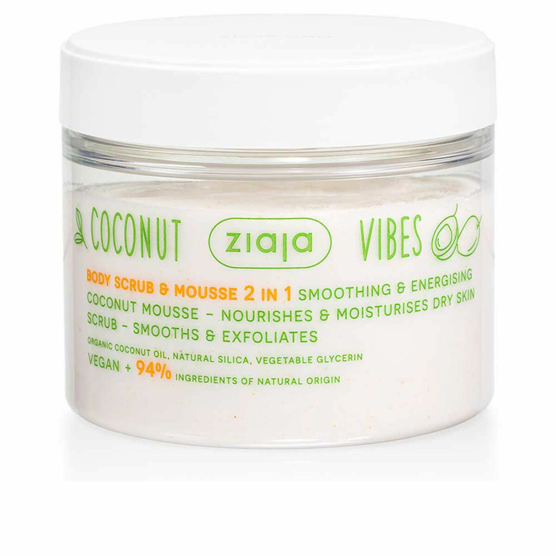 Kūno šveitiklis Ziaja Coconut & Orange Vibes 270 ml Mousse