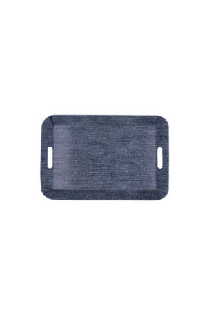 Pusryčių padėklas Quid Habitat Mėlyna Plastmasinis 33 x 23 x 4 cm Su rankenomis Denim (12 vnt.)