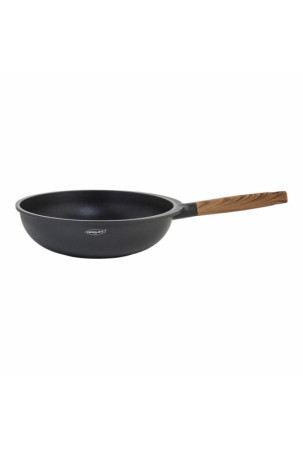 Wok keptuvė Oroley Nature Medžio Lietas aliuminis 30 cm