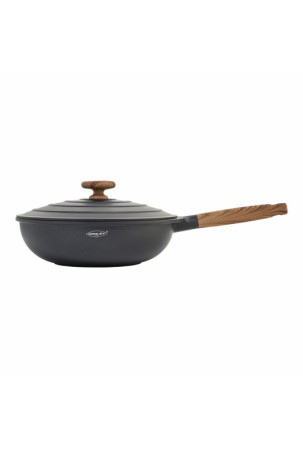 Wok keptuvė Oroley Nature Medžio Lietas aliuminis 30 cm