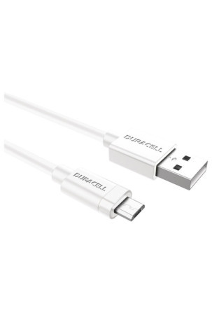 USB laidas DURACELL USB5023W 2 m Balta (1 vnt.)