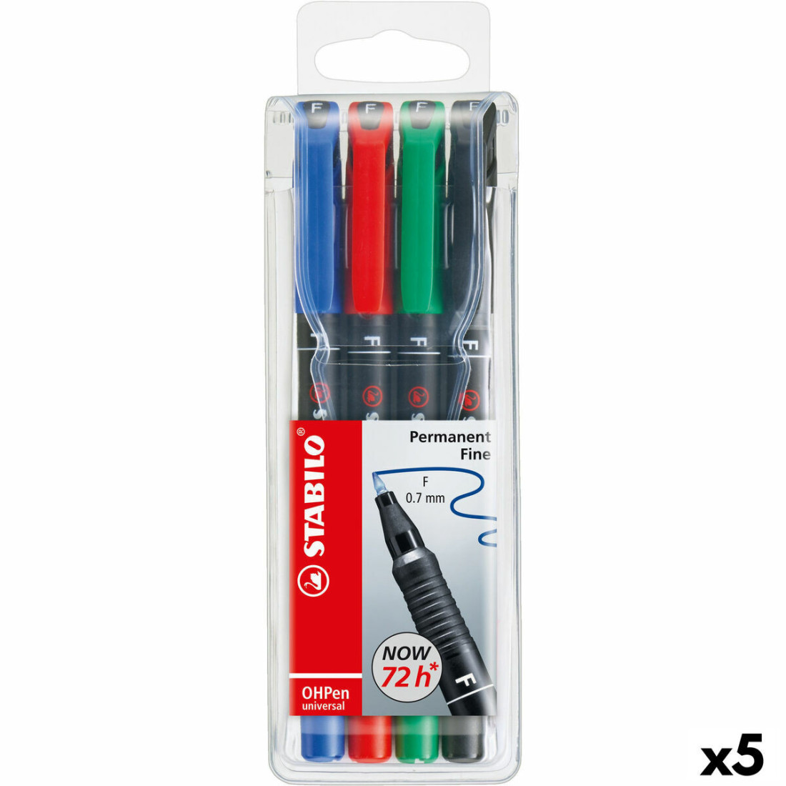 Žymeklių rinkinys Stabilo Oh Pen Spalvotas 0,7 mm (5 vnt.)