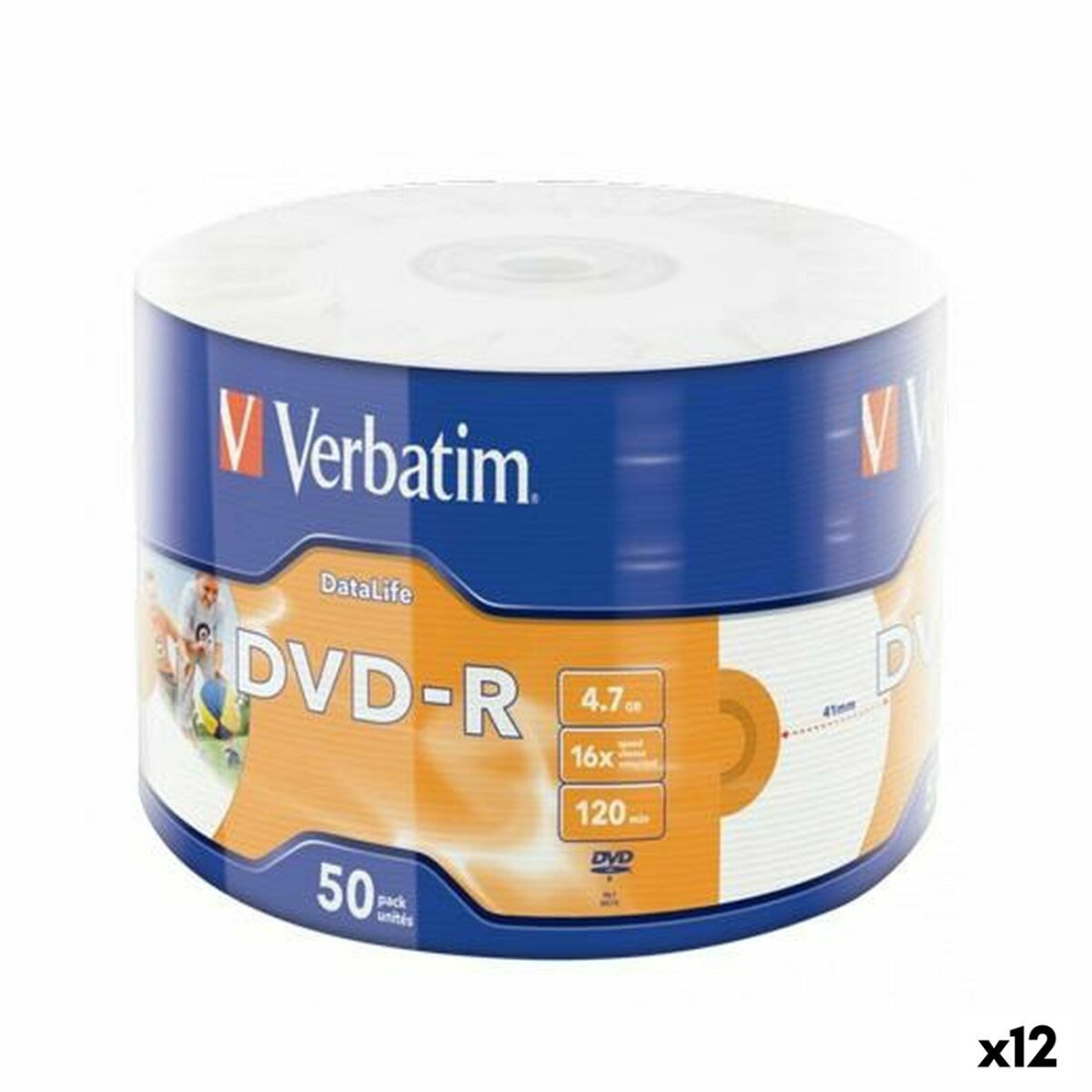 DVD-R Verbatim 4,7 GB 16x (12 vnt.)