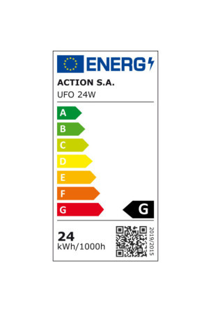 Pakabinamas apšvietimas Activejet AJE-UFO 24W Balta Sidabras 80 24 W Metalinis (4000 K) (1 vnt.)