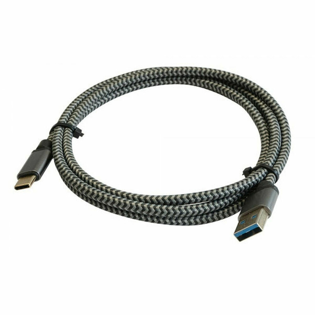 USB A - USB-C kabelis 3GO C134 Juoda 1,2 m