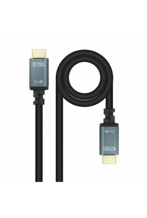 HDMI kabelis NANOCABLE 10.15.8001 Juoda 1 m 8K Ultra HD