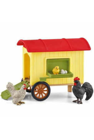 Žaislų rinkinys Schleich Mobile Chicken Coop Plastmasinis