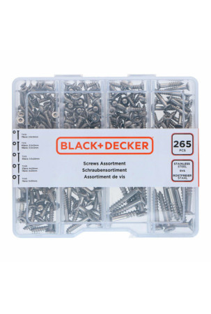 Varžtų komplektas Black & Decker Torx 265 Dalys