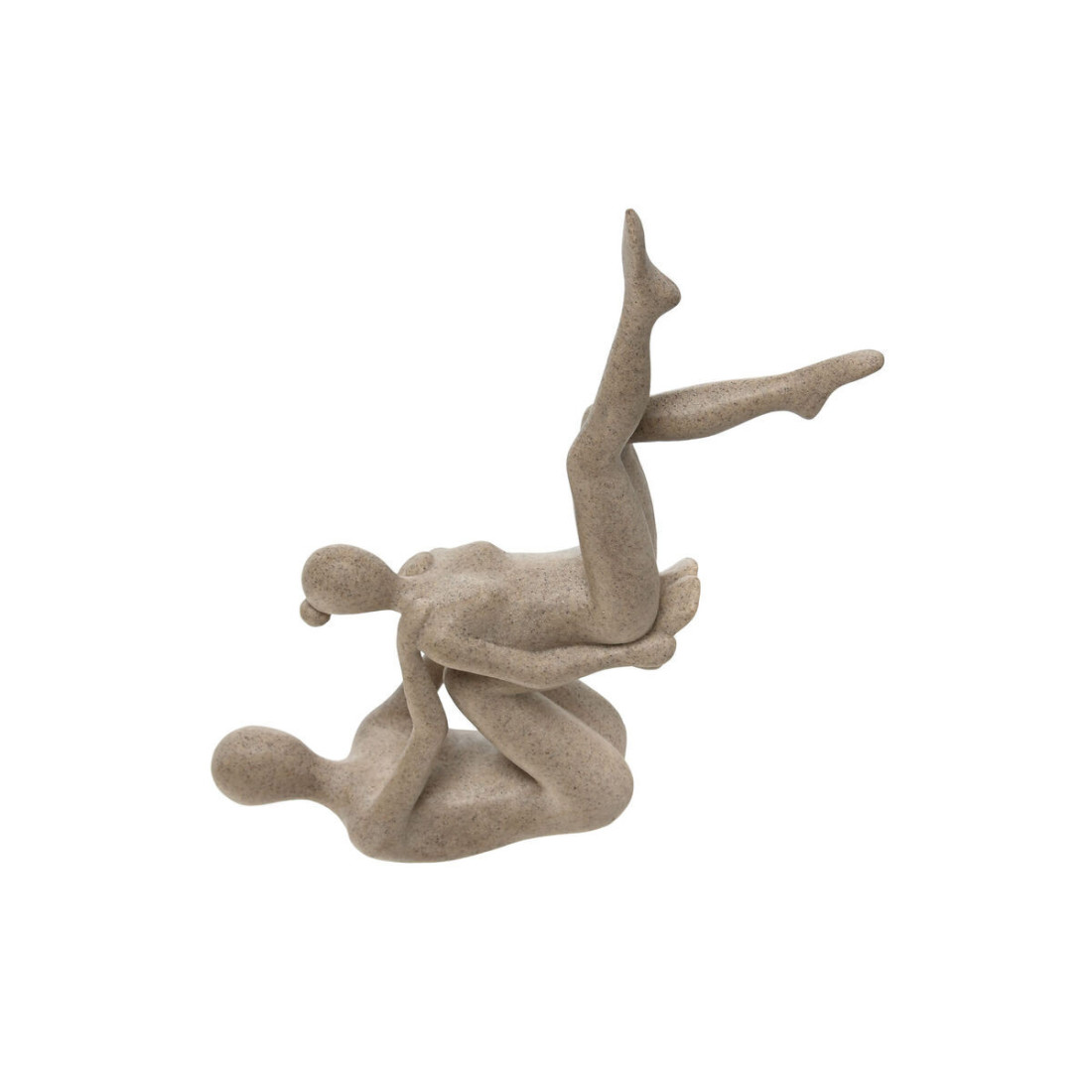 Dekoratyvinė figūrėlė Home ESPRIT Rusvai gelsva Yoga 20 x 10 x 50 cm