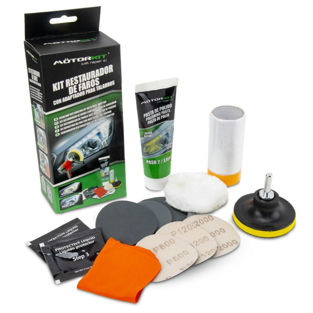 Žibintų restauratorius Motorkit MOT1005 Grąžtas