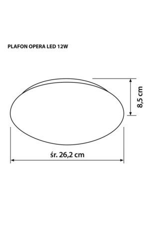 Pakabinamas apšvietimas Activejet AJE-OPERA 12W Balta 80 12 W