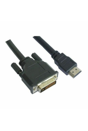 HDMI - DVI kabelis NANOCABLE 10.15.0502 1,8 m Juoda 1,8 m