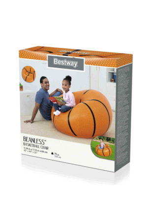 Pripučiamas fotelis Bestway Oranžinė 114 x 112 x 66 cm Krepšinis